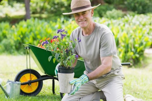 Local transfer station receiving garden and landscaping materials